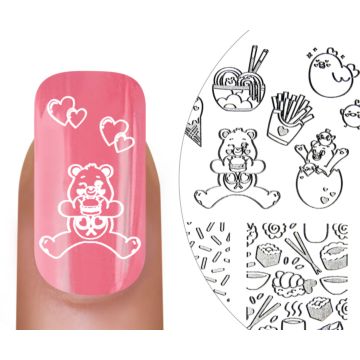 MoYou-London Stamping Stencil Care Bears Magic 03