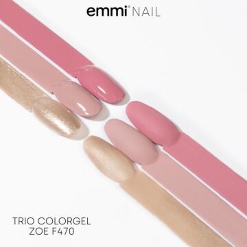Emmi-Nail Creamy-ColorGel Mini Set of 3 "Zoe" -F470-