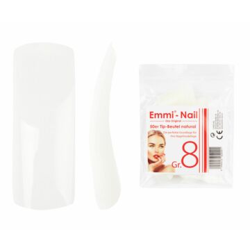 50 Natural Tip bags size 8