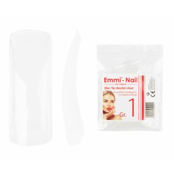 50 clear tip bag size 1