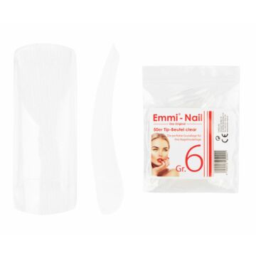 50 clear tip bag size 6