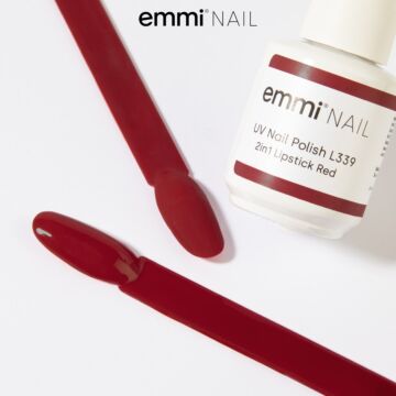 2in1 Emmi Shellac UV/LED Lacquer Lipstick Red -L339-