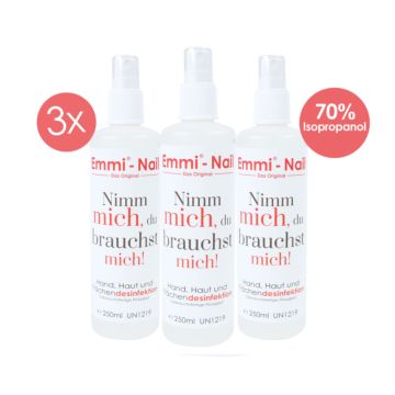 Emmi-Nail 3-pack spray disinfection 250ml