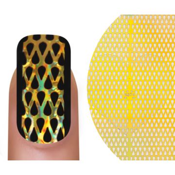 Emmi-Nail Effect Nail Art Stencil K074