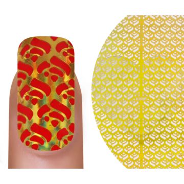 Emmi-Nail Effect Nail Art Stencil K086