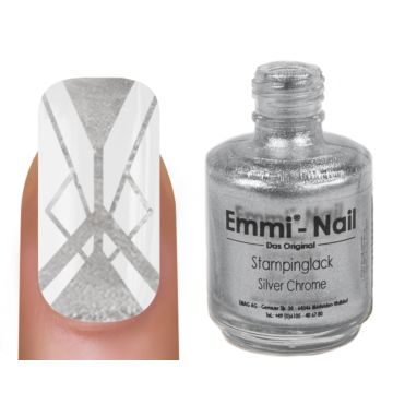 Stamping varnish "silver chrome" 15ml