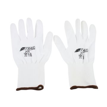 Nylon glove white size L, 1 pair
